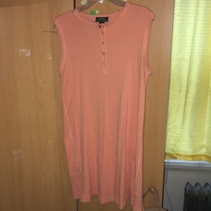 Orange sleeveless shirt dress -Lauren Ralph Lauren